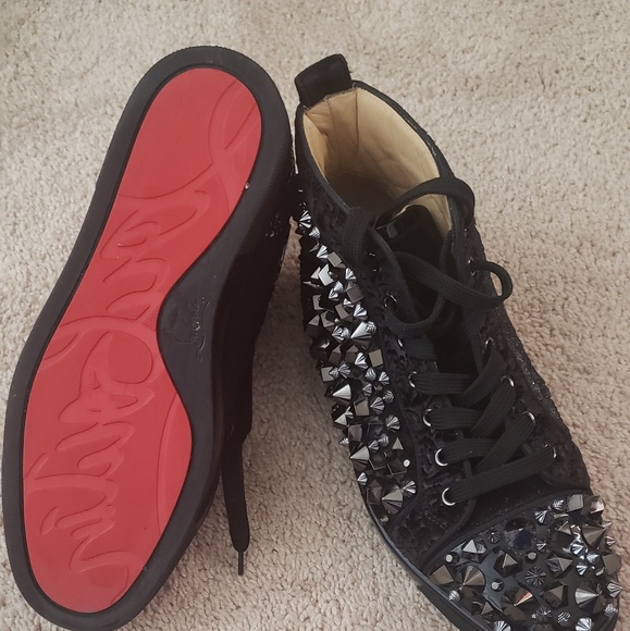 christian louboutin black sneakers